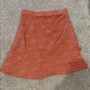 Gilli mini heart print skirt XS
